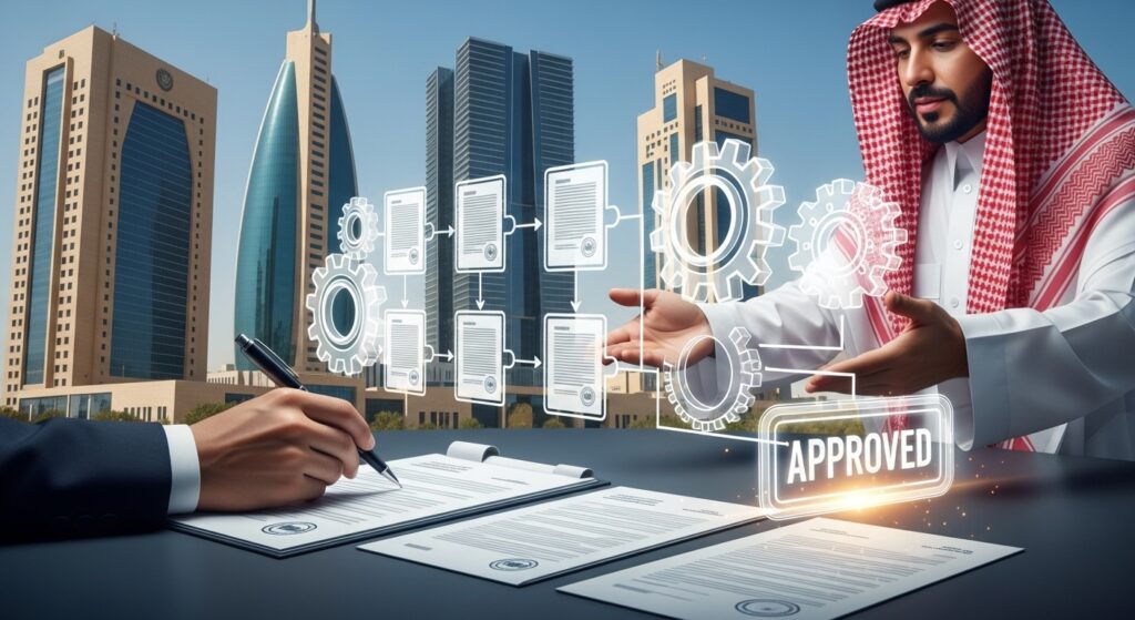 Project Management Process in Saudi Arabia (2026 Guide) 3 Project governance and authority approval process in Saudi Arabia