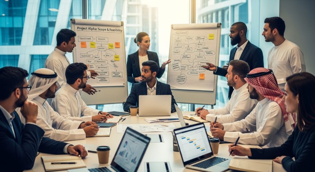 Project Management Process in Saudi Arabia (2026 Guide) 4 Project initiation and planning stage in the Saudi project management process