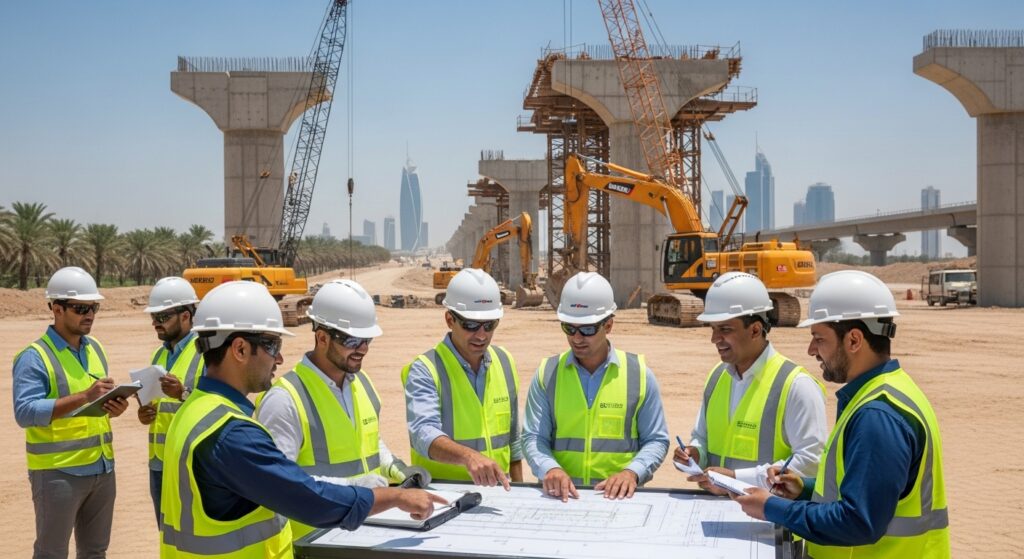 Project Management Process in Saudi Arabia (2026 Guide) 6 Project execution and team coordination on a Saudi infrastructure project