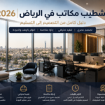 تشطيب مكاتب في الرياض 2026 : دليل كامل من التصميم إلى التسليم 13 تشطيب مكاتب في الرياض بتصميم مكتبي حديث
