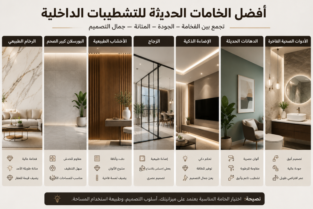 دليل تكلفة التشطيبات الداخلية في الرياض 2026 | دليل احترافي كامل لتقليل التكاليف 10 تكلفة تشطيب فلل بالرياض