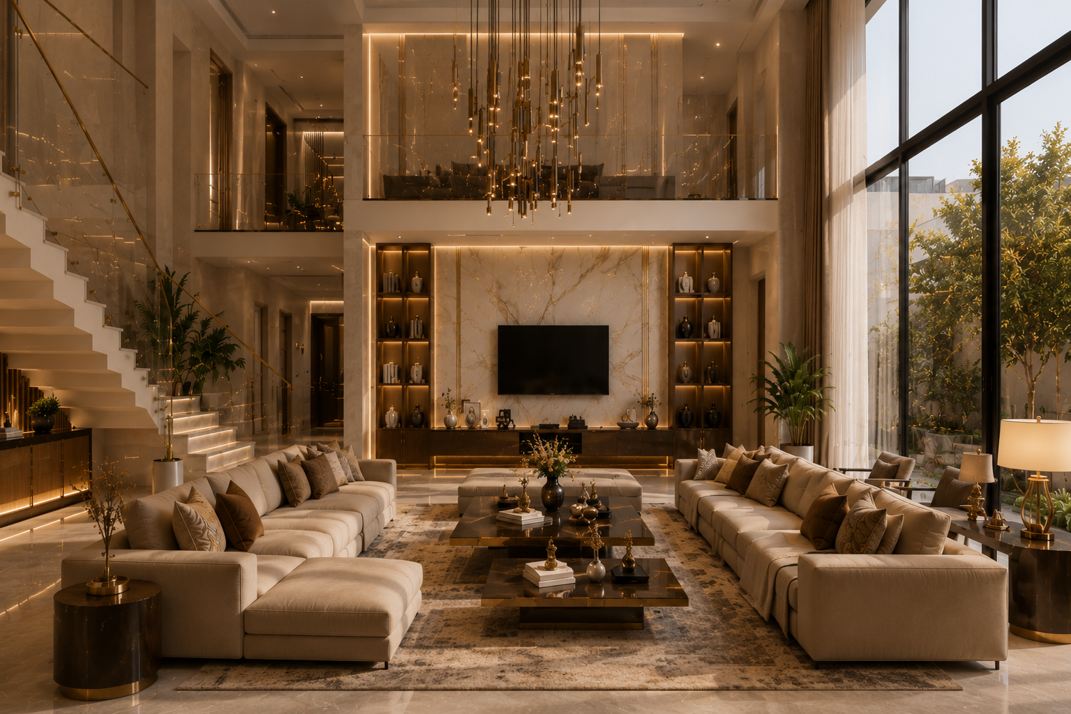 تصميم وتنفيذ قصر فاخر في الرياض