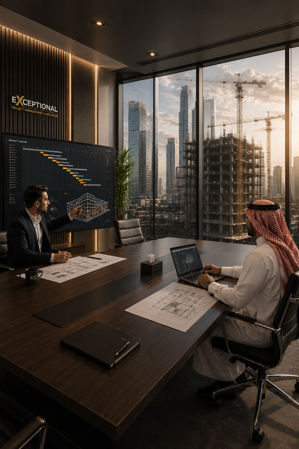 إدارة وتنفيذ المشاريع بمنهجية احترافية تضمن الكفاءة والجودة.