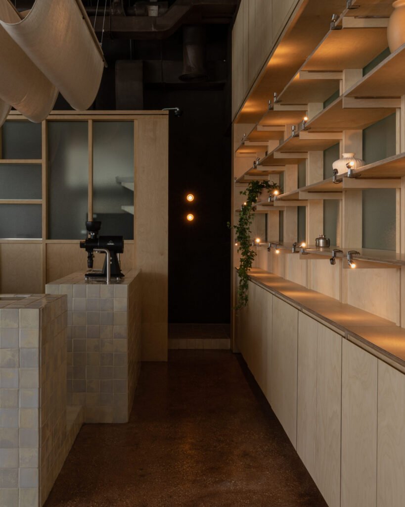 ETHR Clubhaus interior fit-out details and timber elements